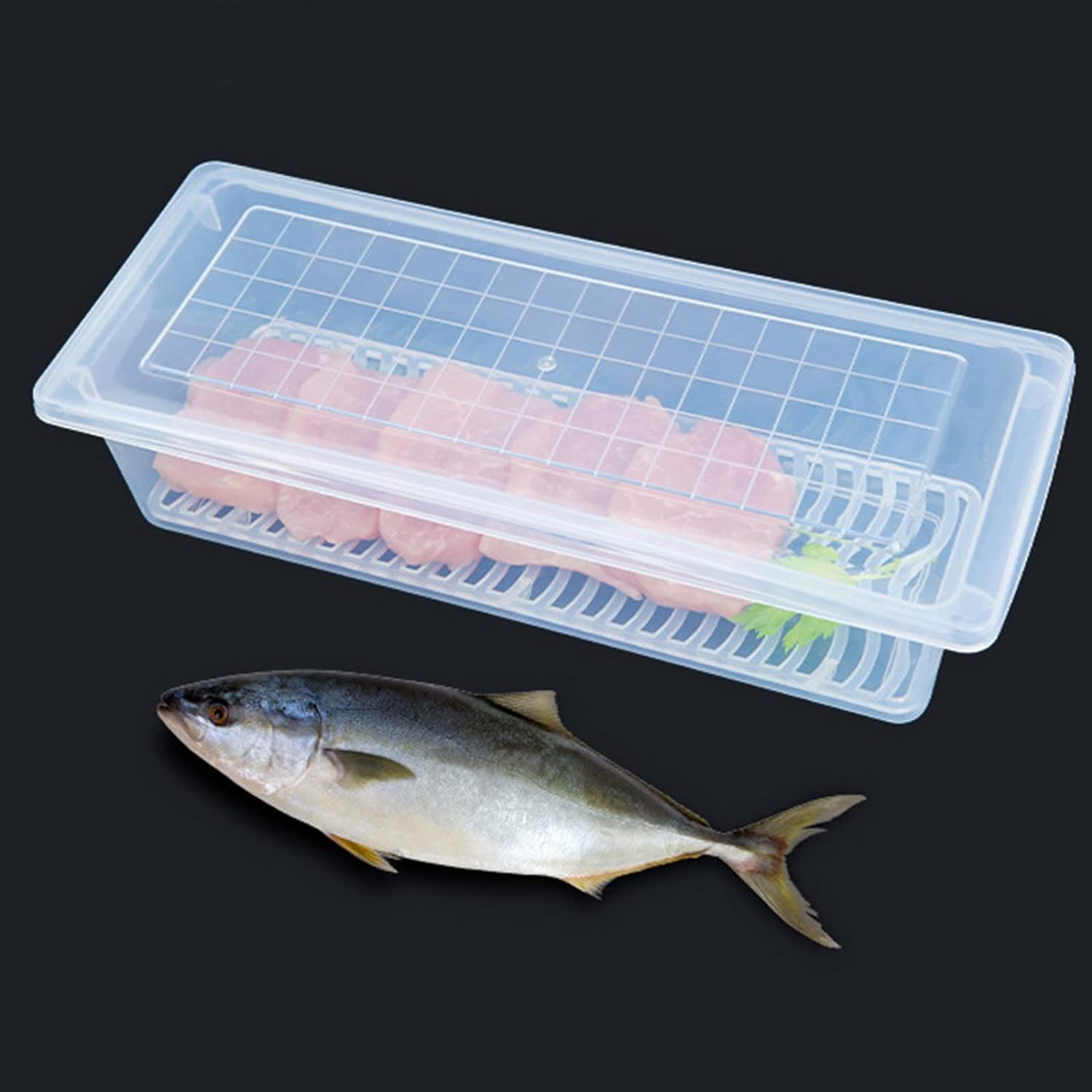 2628 Food Storage Container With Removable Drain Plate And Lid 1500 Ml (Pack Of 1 Pc) 2628 Food Storage Container With Removable Drain Plate And Lid 1500 Ml (Pack Of 1 Pc)